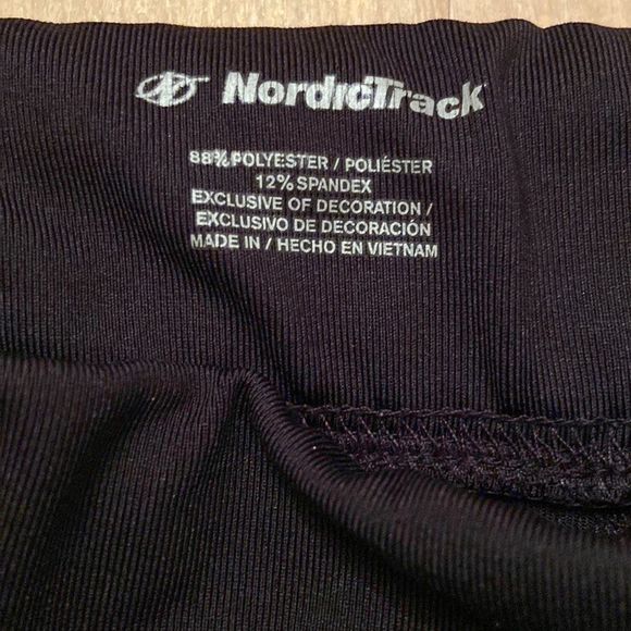 💫4/30 NORDIC TRACK Black 7/8 Length Leggings - Picture 5 of 7